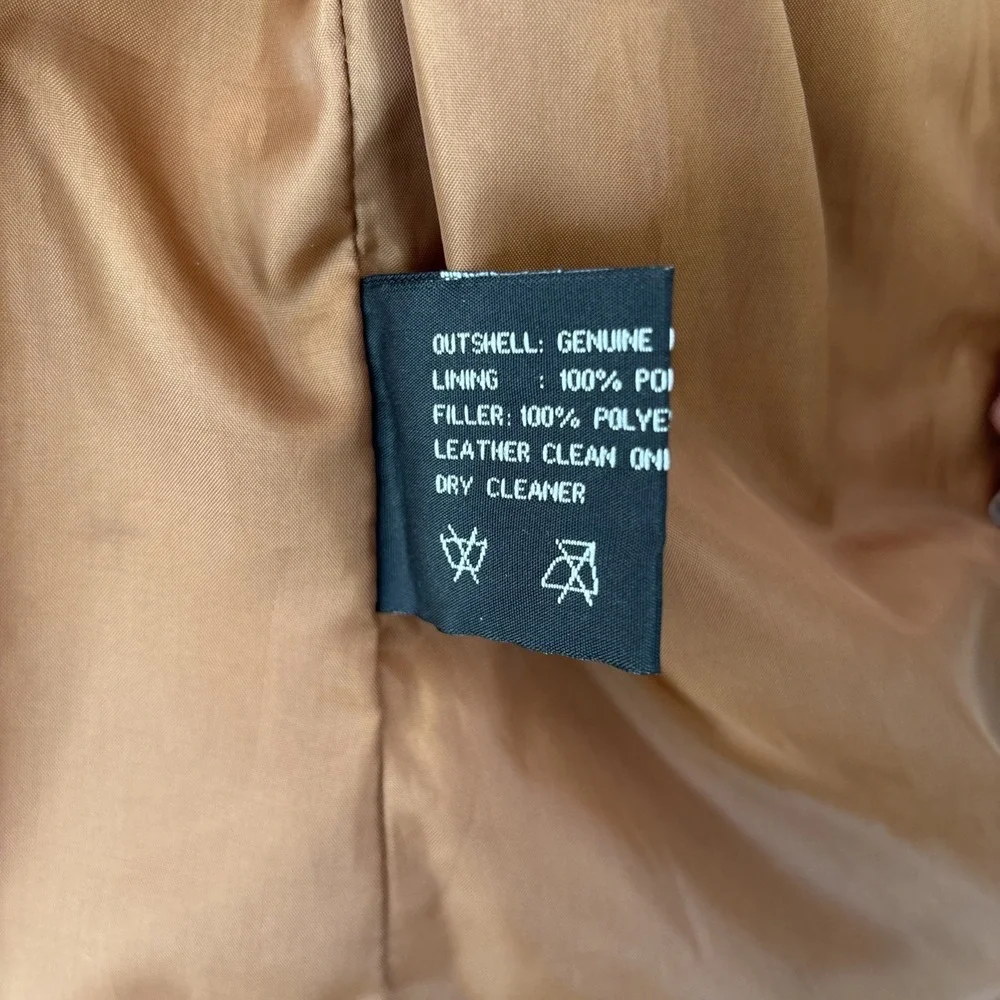 Vintage Casablanca Suede Leather Jacket Womens S Brown Zip Front Retro Coat - Picture 15 of 16